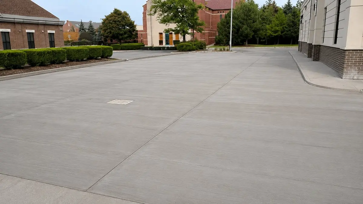 Commercial concrete parking area in Dearborn, MI