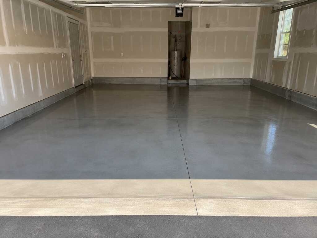 Concrete garage floor